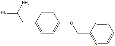 2-[4-(pyridin-2-ylmethoxy)phenyl]ethanimidamide Struktur