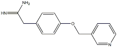 2-[4-(pyridin-3-ylmethoxy)phenyl]ethanimidamide Struktur