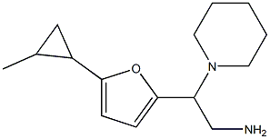 2-[5-(2-methylcyclopropyl)-2-furyl]-2-piperidin-1-ylethanamine Struktur