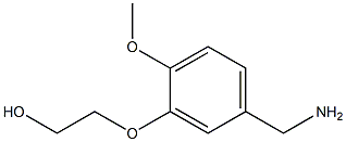 2-[5-(aminomethyl)-2-methoxyphenoxy]ethan-1-ol Struktur