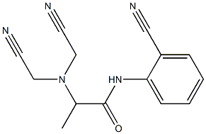 2-[bis(cyanomethyl)amino]-N-(2-cyanophenyl)propanamide Struktur