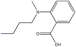 2-[butyl(methyl)amino]benzoic acid Struktur