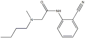 2-[butyl(methyl)amino]-N-(2-cyanophenyl)acetamide Struktur