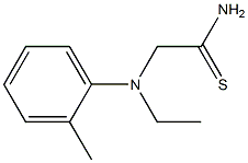 2-[ethyl(2-methylphenyl)amino]ethanethioamide Struktur