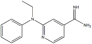 2-[ethyl(phenyl)amino]pyridine-4-carboximidamide Struktur