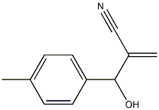 2-[hydroxy(4-methylphenyl)methyl]prop-2-enenitrile Struktur