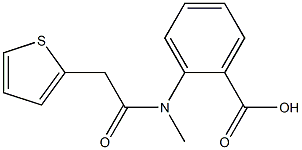 2-[methyl(thien-2-ylacetyl)amino]benzoic acid Struktur