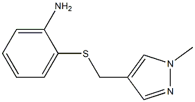 2-{[(1-methyl-1H-pyrazol-4-yl)methyl]sulfanyl}aniline Struktur