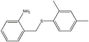 2-{[(2,4-dimethylphenyl)sulfanyl]methyl}aniline Struktur