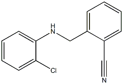 2-{[(2-chlorophenyl)amino]methyl}benzonitrile Struktur