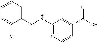 2-{[(2-chlorophenyl)methyl]amino}pyridine-4-carboxylic acid Struktur