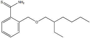 2-{[(2-ethylhexyl)oxy]methyl}benzene-1-carbothioamide Struktur