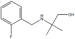 2-{[(2-fluorophenyl)methyl]amino}-2-methylpropan-1-ol Struktur