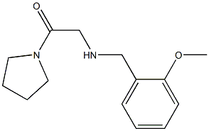 2-{[(2-methoxyphenyl)methyl]amino}-1-(pyrrolidin-1-yl)ethan-1-one Struktur