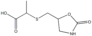 2-{[(2-oxo-1,3-oxazolidin-5-yl)methyl]sulfanyl}propanoic acid Struktur