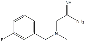 2-{[(3-fluorophenyl)methyl](methyl)amino}ethanimidamide Struktur