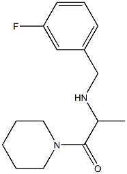 2-{[(3-fluorophenyl)methyl]amino}-1-(piperidin-1-yl)propan-1-one Struktur