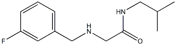 2-{[(3-fluorophenyl)methyl]amino}-N-(2-methylpropyl)acetamide Struktur