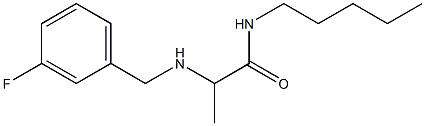 2-{[(3-fluorophenyl)methyl]amino}-N-pentylpropanamide Struktur