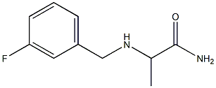 2-{[(3-fluorophenyl)methyl]amino}propanamide Struktur