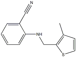 2-{[(3-methylthiophen-2-yl)methyl]amino}benzonitrile Struktur