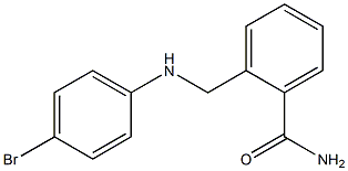 2-{[(4-bromophenyl)amino]methyl}benzamide Struktur