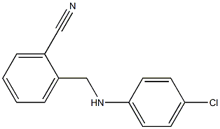 2-{[(4-chlorophenyl)amino]methyl}benzonitrile Struktur