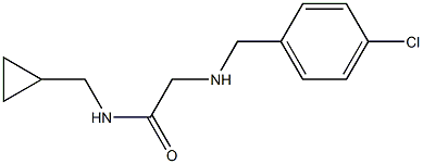 2-{[(4-chlorophenyl)methyl]amino}-N-(cyclopropylmethyl)acetamide Struktur