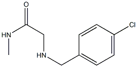 2-{[(4-chlorophenyl)methyl]amino}-N-methylacetamide Struktur