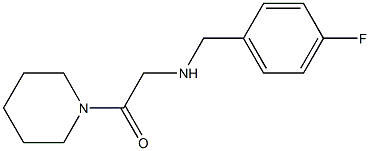 2-{[(4-fluorophenyl)methyl]amino}-1-(piperidin-1-yl)ethan-1-one Struktur