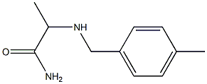 2-{[(4-methylphenyl)methyl]amino}propanamide Struktur