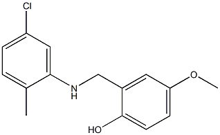 2-{[(5-chloro-2-methylphenyl)amino]methyl}-4-methoxyphenol Struktur