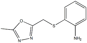 2-{[(5-methyl-1,3,4-oxadiazol-2-yl)methyl]sulfanyl}aniline Struktur