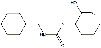 2-{[(cyclohexylmethyl)carbamoyl]amino}pentanoic acid Struktur