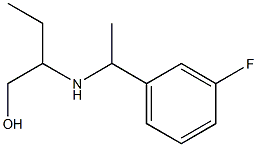 2-{[1-(3-fluorophenyl)ethyl]amino}butan-1-ol Struktur