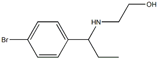 2-{[1-(4-bromophenyl)propyl]amino}ethan-1-ol Struktur