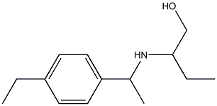 2-{[1-(4-ethylphenyl)ethyl]amino}butan-1-ol Struktur