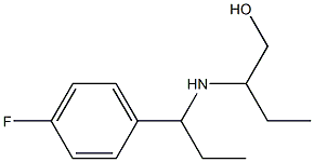 2-{[1-(4-fluorophenyl)propyl]amino}butan-1-ol Struktur