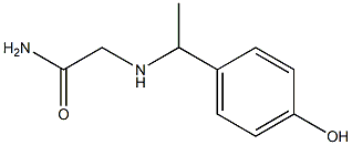 2-{[1-(4-hydroxyphenyl)ethyl]amino}acetamide Struktur