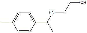 2-{[1-(4-methylphenyl)ethyl]amino}ethan-1-ol Struktur