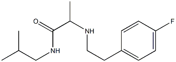 2-{[2-(4-fluorophenyl)ethyl]amino}-N-(2-methylpropyl)propanamide Struktur