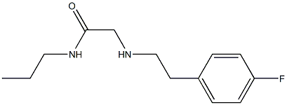 2-{[2-(4-fluorophenyl)ethyl]amino}-N-propylacetamide Struktur