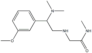 2-{[2-(dimethylamino)-2-(3-methoxyphenyl)ethyl]amino}-N-methylacetamide Struktur