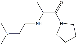 2-{[2-(dimethylamino)ethyl]amino}-1-(pyrrolidin-1-yl)propan-1-one Struktur