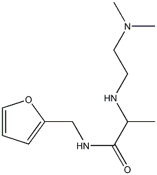 2-{[2-(dimethylamino)ethyl]amino}-N-(furan-2-ylmethyl)propanamide Struktur