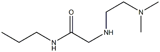 2-{[2-(dimethylamino)ethyl]amino}-N-propylacetamide Struktur