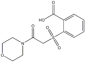 2-{[2-(morpholin-4-yl)-2-oxoethane]sulfonyl}benzoic acid Struktur