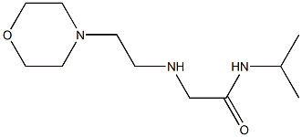 2-{[2-(morpholin-4-yl)ethyl]amino}-N-(propan-2-yl)acetamide Struktur