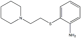 2-{[2-(piperidin-1-yl)ethyl]sulfanyl}aniline Struktur