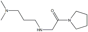 2-{[3-(dimethylamino)propyl]amino}-1-(pyrrolidin-1-yl)ethan-1-one Struktur